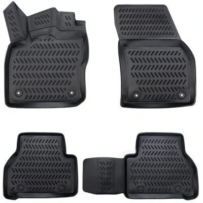 Afbeelding van 3D Design rubberen matten set voor Dacia Duster 2010 2017 extra hoge rand 5 cm