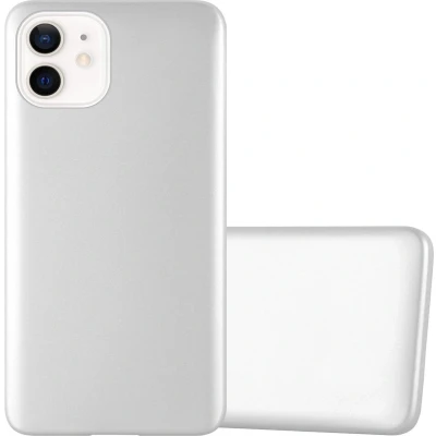 Afbeelding van Cadorabo Hoesje geschikt voor Apple iPhone 12 MINI in METALLIC ZILVER Beschermhoes gemaakt van flexibel TPU silicone Case Cover