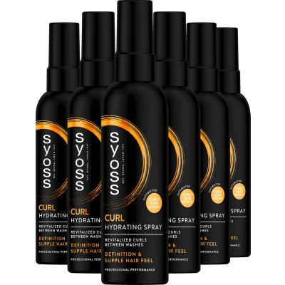 Afbeelding van Syoss Curl Hydrating Spray 6x150 ml Voordeelverpakking