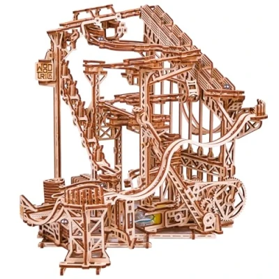 Afbeelding van Wood Trick Modelbouw 3D houten puzzel &#039;Spiral marble run&#039; (Spiraal knikkerbaan) 558 stuks Geen lijm noch verf nodig!
