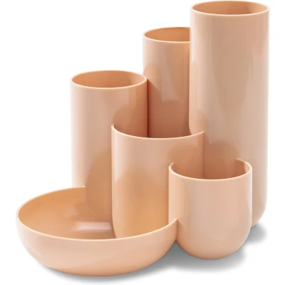 Afbeelding van HAN pennenkoker Campus 6 vaks pastel oranje HA 17480 881