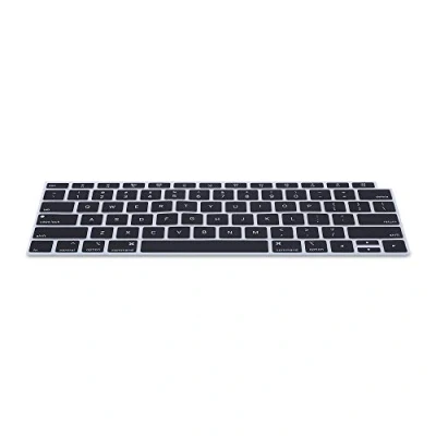 Afbeelding van kwmobile Siliconen Toetsenbord Beschermer geschikt voor Apple MacBook Air 13&quot; 2018 2019 2020 A1932 QWERTY US Cover Zwart