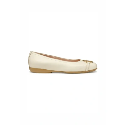 Afbeelding van Geox Ballerina&#039;s, Dames, Maat: 39.5, Papyrus Leer