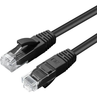 Afbeelding van Microconnect MC UTP6A03S netwerkkabel Zwart 3 m Cat6a U/UTP (UTP)
