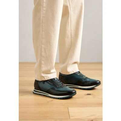 Afbeelding van bugatti Philip Sneakers laag, Heren, Maat: 40, Dark blue/blue Leer