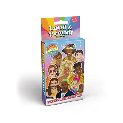 Afbeelding van Bubblegum Stuff Loud &amp; Proud The Game LGBTQ+ Speedy Spoons kaartspel, verzamel een set en vang vlag, snel grappig spel voor het hele gezin