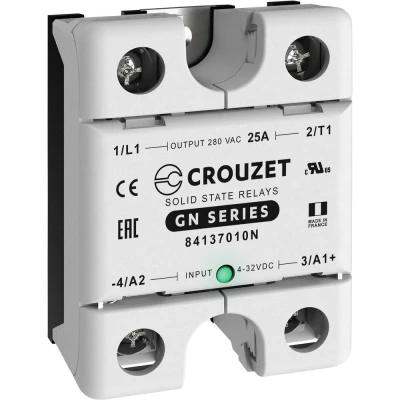 Afbeelding van Crouzet Halfgeleiderrelais 84137010N 25 A Schakelspanning (max.): 280 V/AC Schakelend bij overbelasting 1 stuk(s)