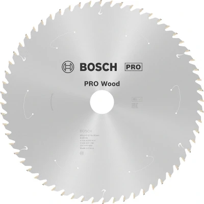 Afbeelding van Bosch Accessories 2608837736 Hardmetaal cirkelzaagblad 254 x 30 mm Aantal tanden: 60 1 stuk(s)