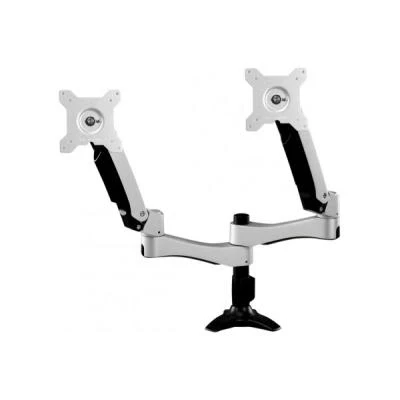 Image de Aavara support 2 ecrans pour bureau a pincer ac742