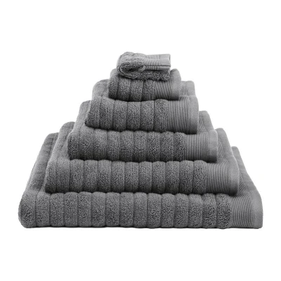Afbeelding van Heckett &amp; Lane Badhanddoek Bath Prestige Classic Anthracite 70 x 140 cm