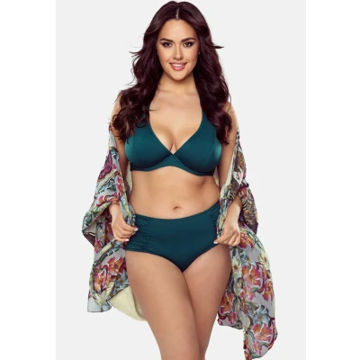 Afbeelding van Vivisence 3002 Bikinibroekjes, zacht, effen, hoge taille, set (geschikte tops beschikbaar), gemaakt in de EU, Groen