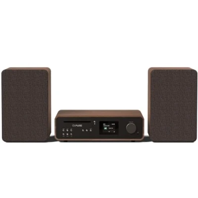 Image de Pure Acoustics Mini Chaîne Hifi Stéréo Coffee Black Walnut