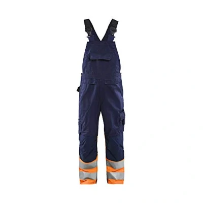 Afbeelding van Blaklader High Vis bretelbroek 2662 1800 Marineblauw/Oranje