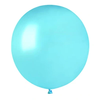 Afbeelding van 25 stuks parelmoer ballonnen van hoogwaardig natuurlijk latex G150 (Ø 48 cm / 19 inch) blauw