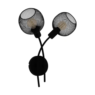 Afbeelding van Eglo Verlichting Wandlamp Wrington 2L zwart