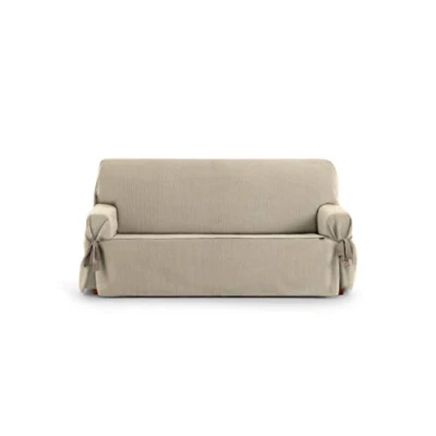 Afbeelding van Eysa Bankhoes met linten, 3 zits, klapdeksel, kleur 01 camel