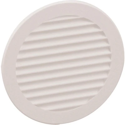 Afbeelding van Nedco schoepenrooster 150mm rond kunststof wit