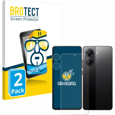 Afbeelding van BROTECT Screenprotector voor Xiaomi Poco X7 Pro (Voor+Camera) Folie Beschermfolie transparant (2 Stuks)