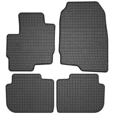 Afbeelding van M MOTOS Rubberen vloermat voor Mitsubishi Colt VI 2008 2012 Verbeter je reiscomfort met de zwarte antislip mat auto en automat alle weersomstandigheden, bescherming tegen