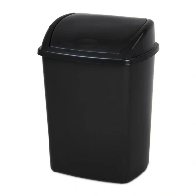 Afbeelding van Afvalbak 26 liter Zwart 16 stuks