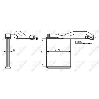Afbeelding van Kachelradiateur, interieurverwarming NRF 54290