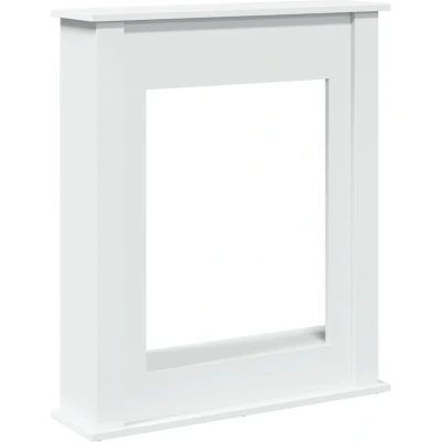 Afbeelding van Haardombouw 75x20x87,5 cm bewerkt hout wit