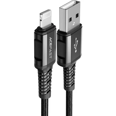 Afbeelding van USB A naar lightning laadkabel MFI gecertificeerd 2.4A fast charge 1.2 meter