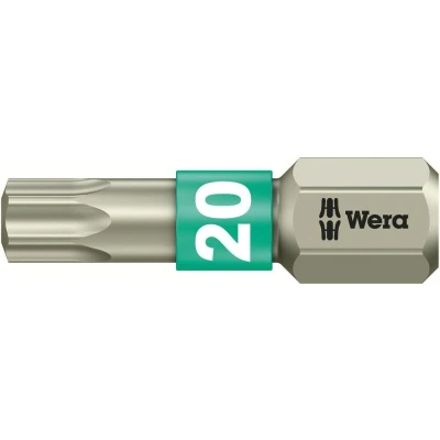 Afbeelding van Wera 3867/1 TS TX 20 X 25 MM 05071034001 Torx bit T RVS D 6.3 1 stuk(s)