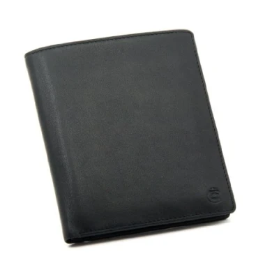 Afbeelding van Esquire Portemonnee Logo Billfold Wallet Black Zwart