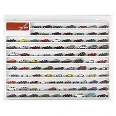 Afbeelding van herpa 029223 personenwagen etalage, hangvitrine voor modelauto&#039;s en vliegtuigen met liefde detail, wit