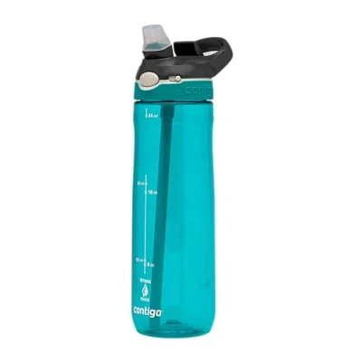 Afbeelding van Contigo Ashland Autospout Waterfles met rietje Grote BPA vrije Drinkfles van 720ml Sportfles Lekvrije Ideaal voor School, de Sportschool, Fiets, Hardlopen, Wandelen Scuba
