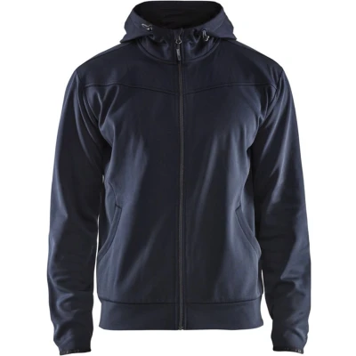 Afbeelding van Blaklader Hoodie met rits 3363 2526 Donker marineblauw/Zwart