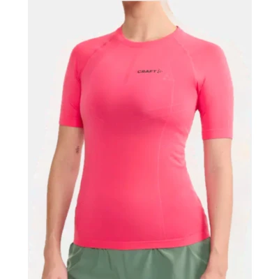 Afbeelding van Craft ADV Dry cool Intensity damesshirt, korte mouw, roze Maat M