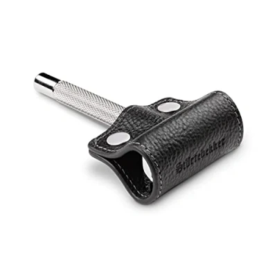 Afbeelding van Störtebekker® Premium veiligheidsscheerapparaat mesbescherming van echt rundleer geschikt voor alle scheerapparaten en veiligheidsscheermessen cadeau idee bescherming