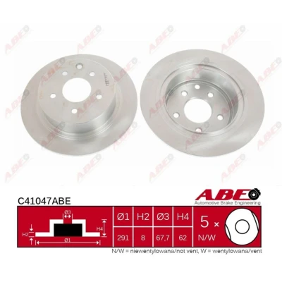 Afbeelding van ABE Remschijven C41047ABE