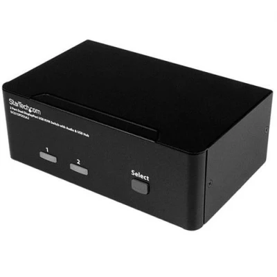 Image de StarTech.com 2 Port DisplayPort Dual Monitor KVM Switch 4K 60Hz