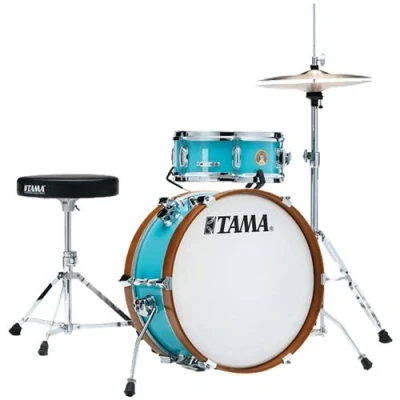 Image de Tama LJK28S AQB Club JAM Mini Kit (Aqua Blue) Jeu de Coquilles Batterie