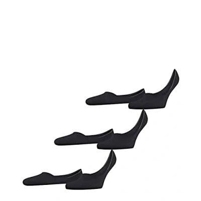 Afbeelding van FALKE Step Medium Cut 3 Pack onzichtbare antislip duurzaam katoen multipack footies heren zwart Maat 43 44