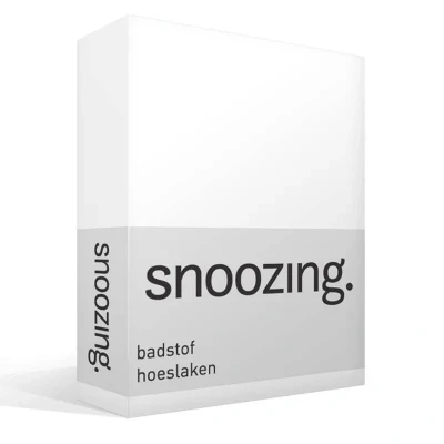 Afbeelding van Snoozing Badstof Hoeslaken Tweepersoons 120/130/140x200 cm Wit