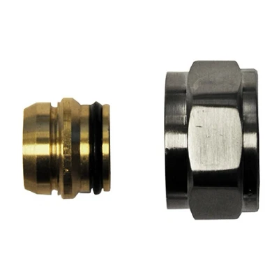 Afbeelding van Riko adaptor eurokonus/knel 15mm geborsteld staal