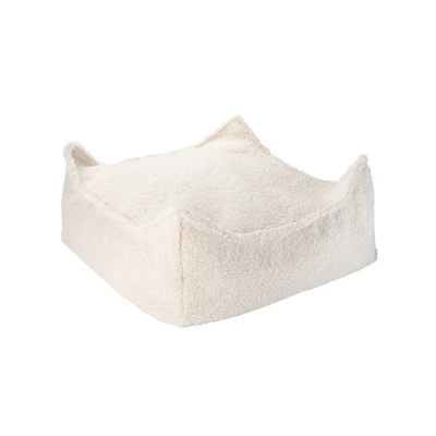 Afbeelding van Wigiwama Teddy Square Ottoman / Poef 80x70x50cm Cream White