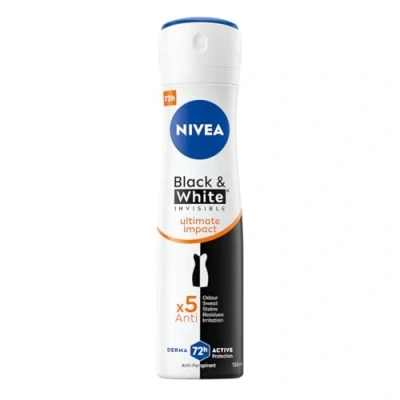 Afbeelding van Nivea_black &amp; White Invisible Ultimate Impact Female Antyperspirant Spray 150ml