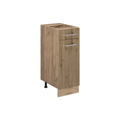 Afbeelding van Vicco Keukenonderkast R Line, Artisanaal eiken/Krachtige eik goud, 30 cm zonder werkblad