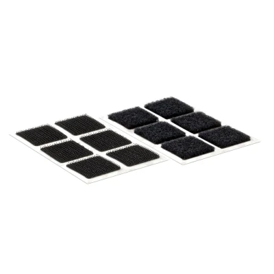 Afbeelding van VELCRO® VEL EC60236 Klittenband vierkanten Om vast te plakken Haak en lusdeel (l x b) 25 mm Zwart 24 paar