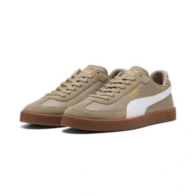 Afbeelding van Puma CLUB II ERA Unisex Sneakers laag, Maat: 48, Ice coffee/white Leer/ synthetisch