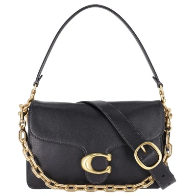 Afbeelding van Coach Medium Crossbodytas / Schoudertas Dames Leer Tabby Chain Zwart