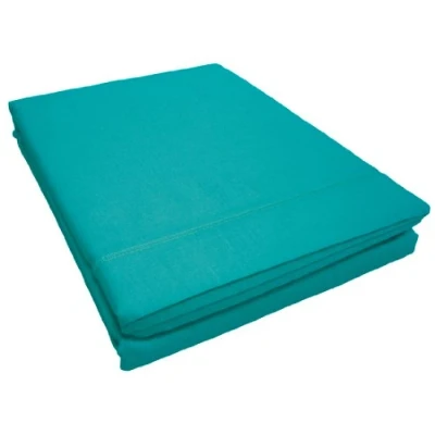 Afbeelding van douceur d&#039;Intérieur 1640626 Bedlaken, katoen, 57 draden/cm², 180 x 290 cm, zeegroen