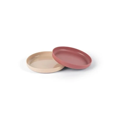 Afbeelding van Kinderborden set 2 van bioplastic dinnertime Dantoy Voedselveilig