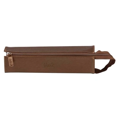 Afbeelding van RHODIA 319040C Pennenetui, rama, brons, 23 x 5 cm, platte opening voor gebruik als pen, kunstleer, opslag van pennen, potloden, viltstiften, kleine benodigdheden