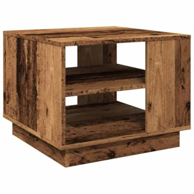 Afbeelding van vidaXL Salontafel 55x55x42 cm bewerkt hout oud houtkleurig